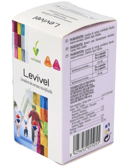 Novadiet Levivel Levadura De Cerveza Revivificable 90Cáps