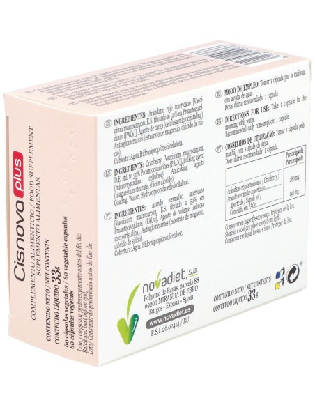Novadiet Cisnova Plus 60 Cápsulas