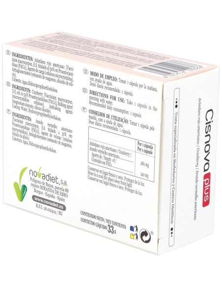 Novadiet Cisnova Plus 60 Cápsulas