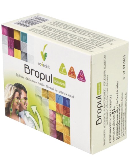 Novadiet Bropul Balsamicos 60 Comprimidos Masticables