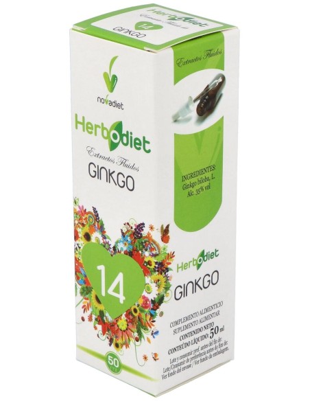 Herbodiet Ginkgo 14 Extractos Fluidos 50 Ml