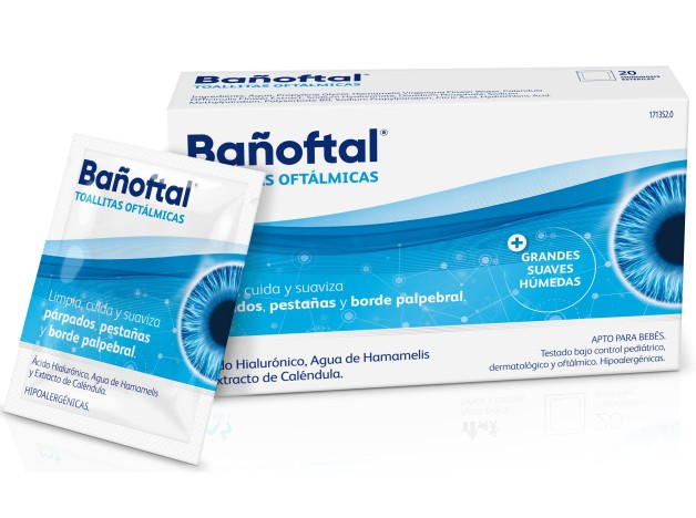 BAÑOFTAL TOALLITA OCULAR ESTERIL 20 TOALLITAS