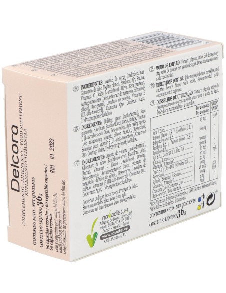 Novadiet Delcora 60 Cápsulas