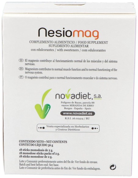 Novadiet Nesiomag 18 Sticks