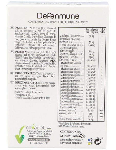 Nova Diet Defenmune 30Caps