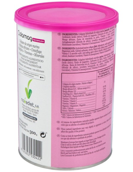 Novadiet Colamag Menopausia 300 Gramos