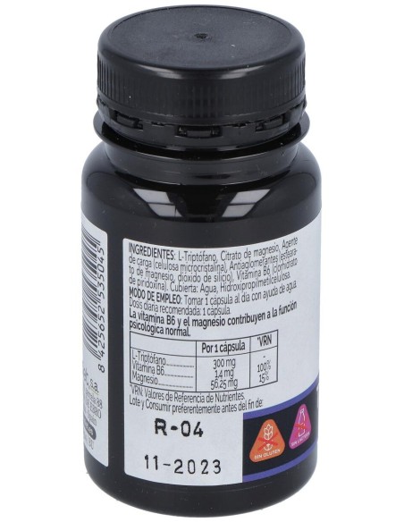 Novadiet Triptofano+Vit B6+Mg 30 Cápsulas Vegetales