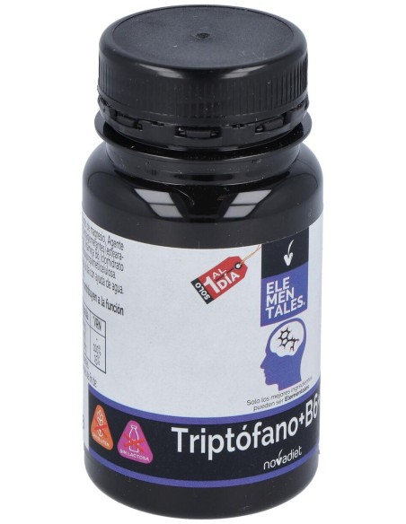 Novadiet Triptofano+Vit B6+Mg 30 Cápsulas Vegetales