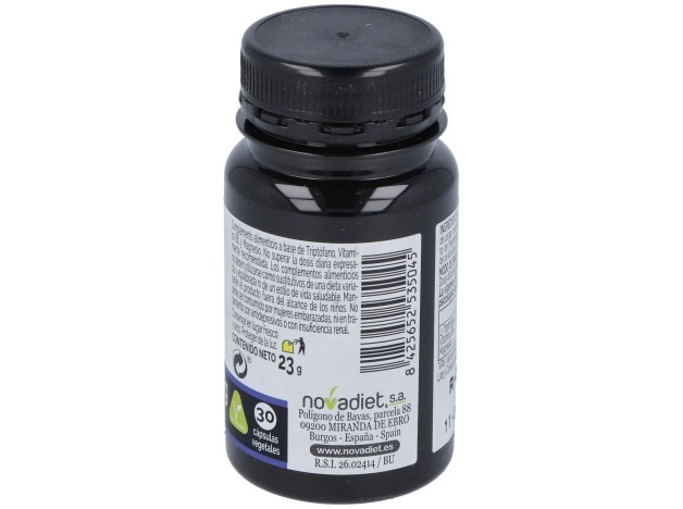 Novadiet Triptofano+Vit B6+Mg 30 Cápsulas...
