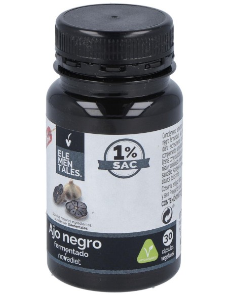Novadiet Ajo Negro Fermentado 30 Cápsulas Vegetales