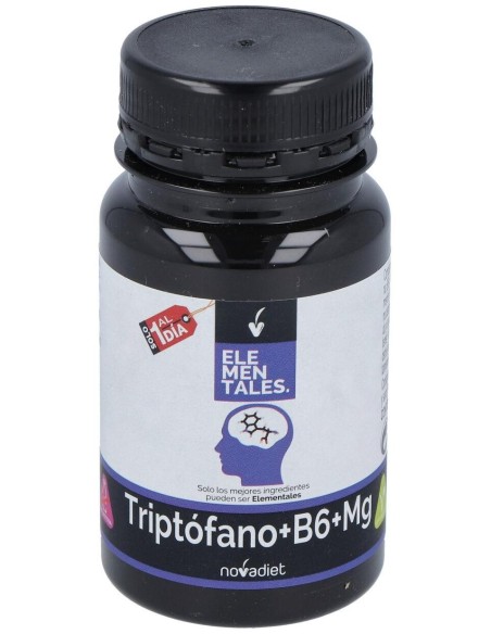 Novadiet Triptofano+Vit B6+Mg 30 Cápsulas Vegetales