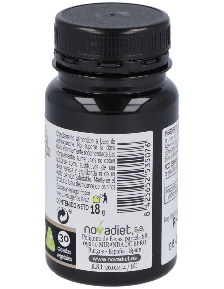 Novadiet Ashwagandha 30 Cápsulas Vegetales