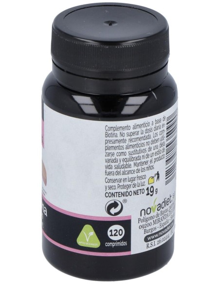Novadiet Biotina 500 Mcg 120 Comprimidos