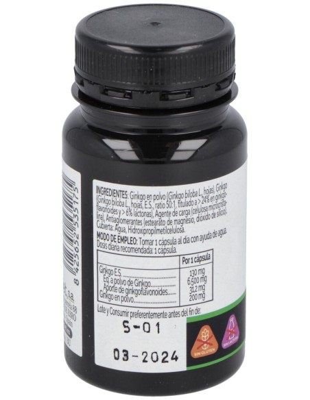Novadiet Ginkgo 30 Cápsulas Vegetales