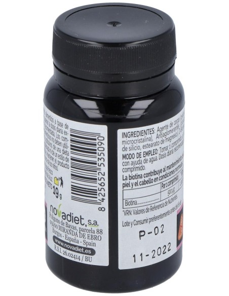 Novadiet Biotina 500 Mcg 120 Comprimidos