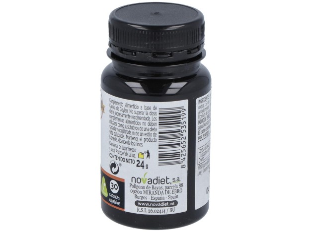 Novadiet Canela De Ceylan 30 Cápsulas Vegetales