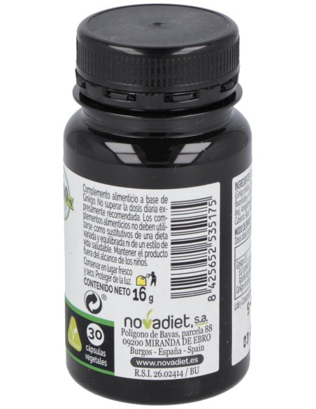 Novadiet Ginkgo 30 Cápsulas Vegetales