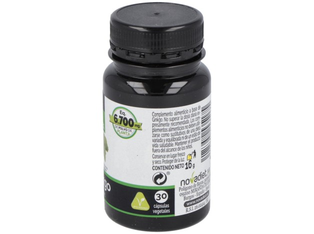 Novadiet Ginkgo 30 Cápsulas Vegetales