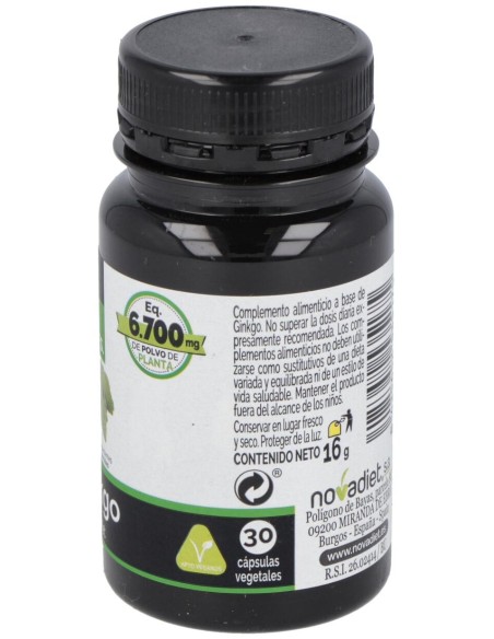 Novadiet Ginkgo 30 Cápsulas Vegetales