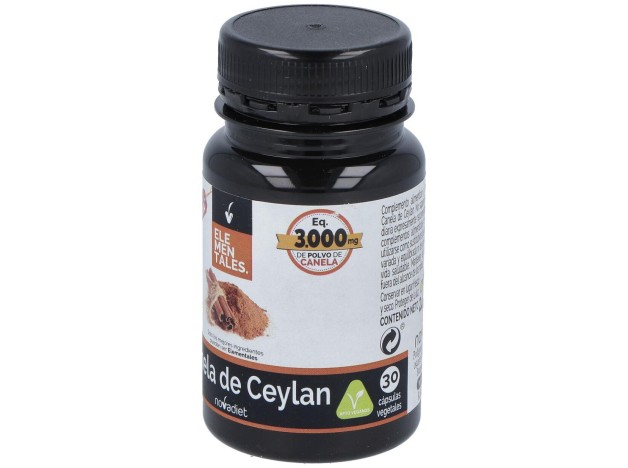 Novadiet Canela De Ceylan 30 Cápsulas Vegetales
