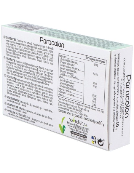 Novadiet Paracolon Cápsulas 15 Cápsulas