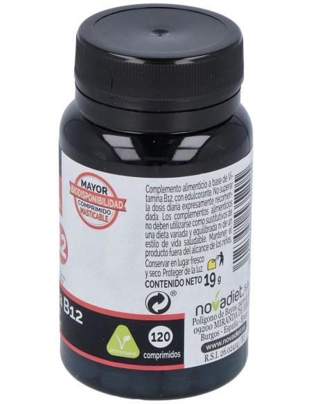 Novadiet Vitamina B12 100 Mcg 120 Comprimidos