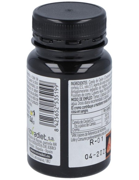 Novadiet Canela De Ceylan 30 Cápsulas Vegetales