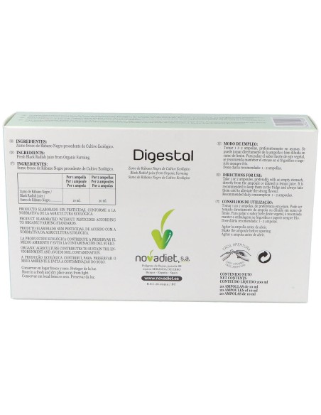 Novadiet Digestal 20 Ampollas