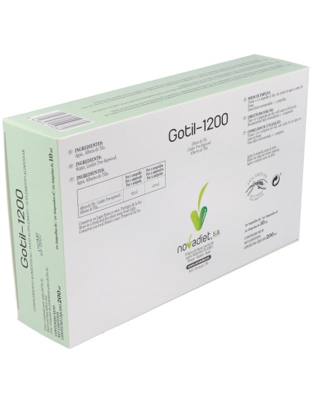 Novadiet Gotil/1200 (Albura De Tilo) 20 Ampollas