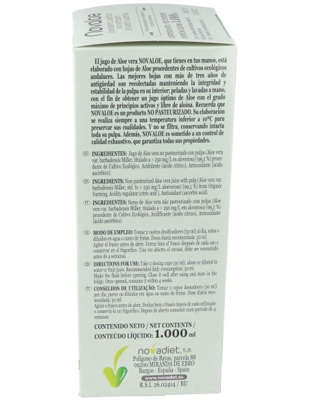 Novaloe Jugo Aloe Vera 1L.