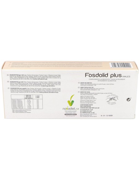 Novadiet Fosdolid Plus 20 Ampollas