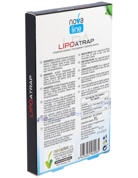 Novadiet Lipoatrap 30 Cápsulas