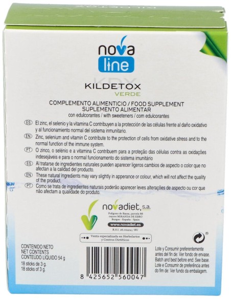 Kildetox Verde Depurativo 18 Sticks