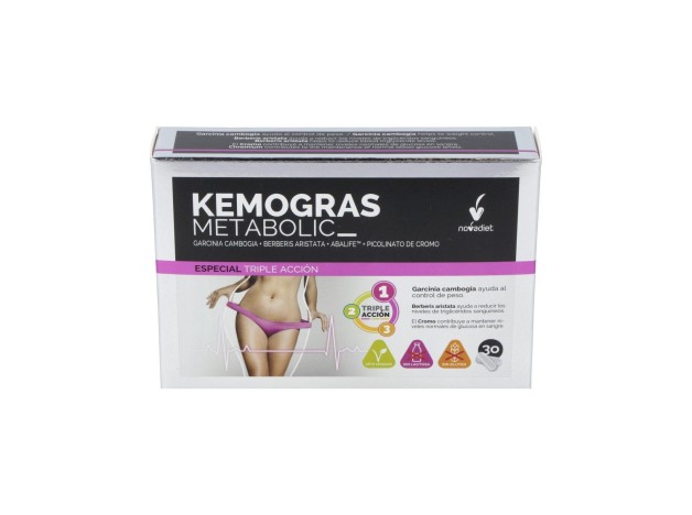 Novadiet Kemogras Metabolic 30 Cápsulas Vegetales