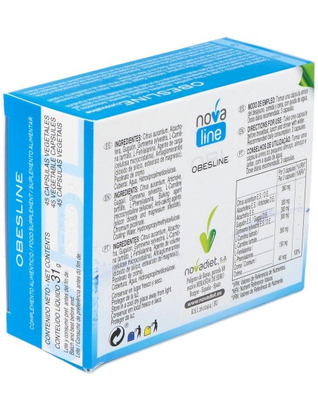 Novadiet Obesline 45 Cápsulas