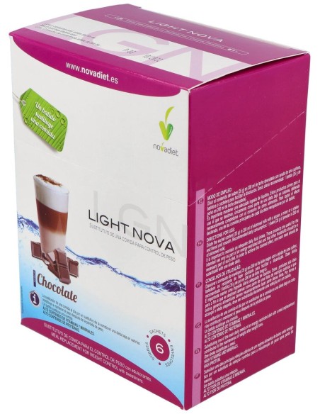 Light Nova Sustitutivo De Una Comida Control Peso Sabor Chocolat