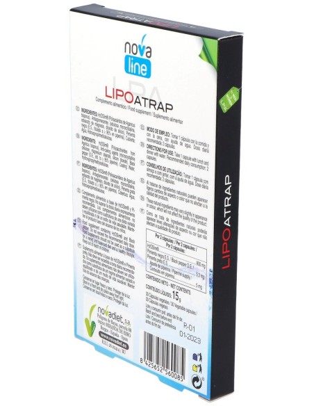 Novadiet Lipoatrap 30 Cápsulas
