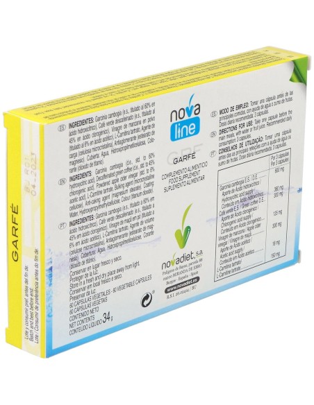 Novadiet Garfe 60 Cápsulas