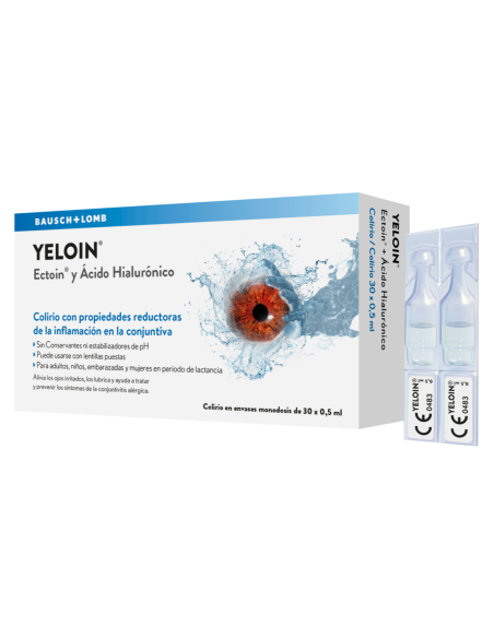 Yeloin Colirio Monodosis 0,5 ml 30 Uds