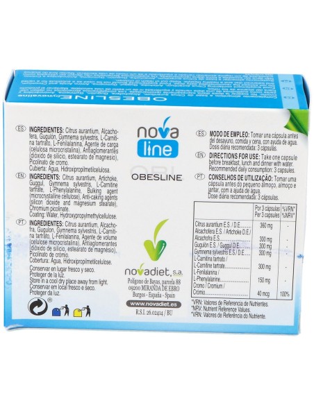 Novadiet Obesline 45 Cápsulas