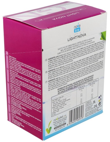 Light Nova Sustitutivo De Una Comida Control Peso Sabor Chocolat