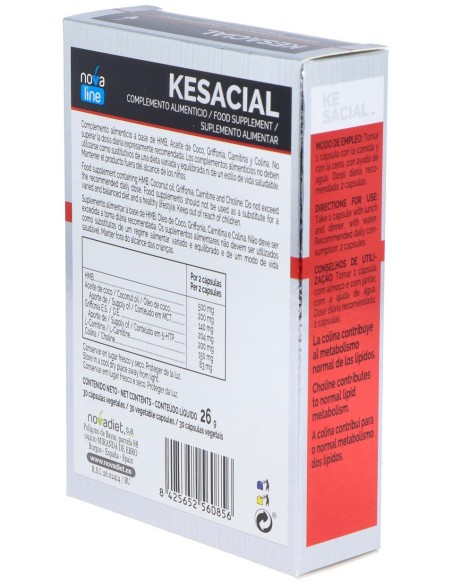Kesacial - Novadiet - 30 Cápsulas