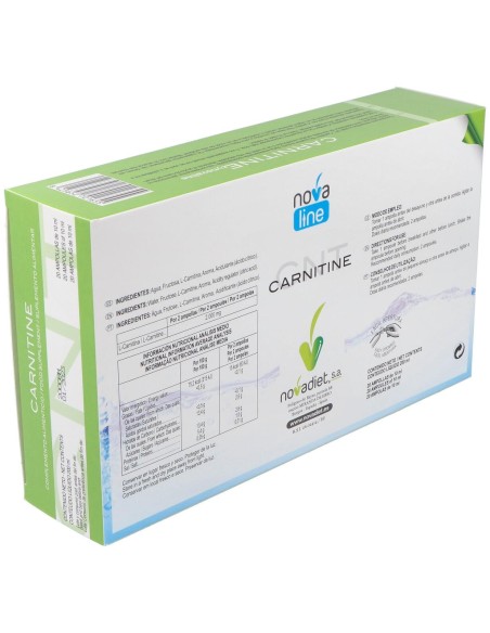 Novadiet L-Carnitina Ampollas 20 Ampollas