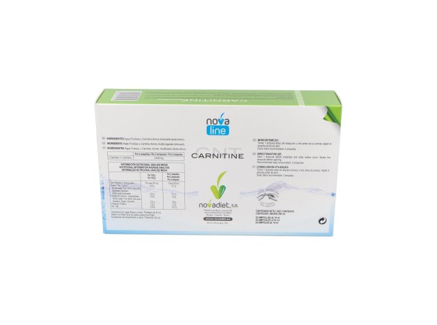 Novadiet L-Carnitina Ampollas 20 Ampollas