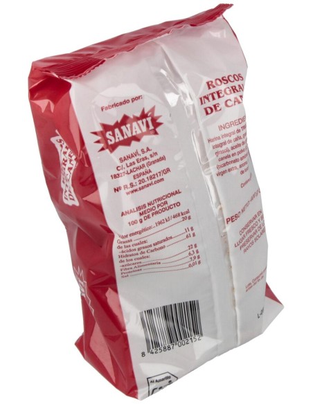 Roscos De Canela Integrales 400Gr.