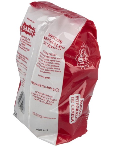 Roscos De Canela Integrales 400Gr.