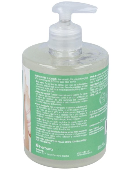 Fortederma Gel Hidratante Aloe Y Rosa Mosqueta Bio 500Ml