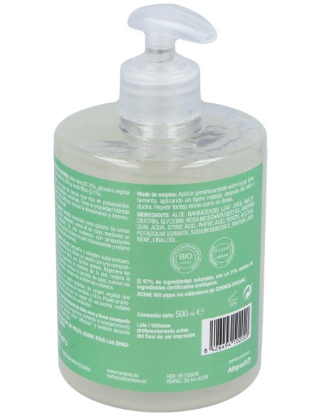 Fortederma Gel Hidratante Aloe Y Rosa Mosqueta Bio 500Ml
