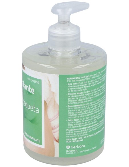 Fortederma Gel Hidratante Aloe Y Rosa Mosqueta Bio 500Ml