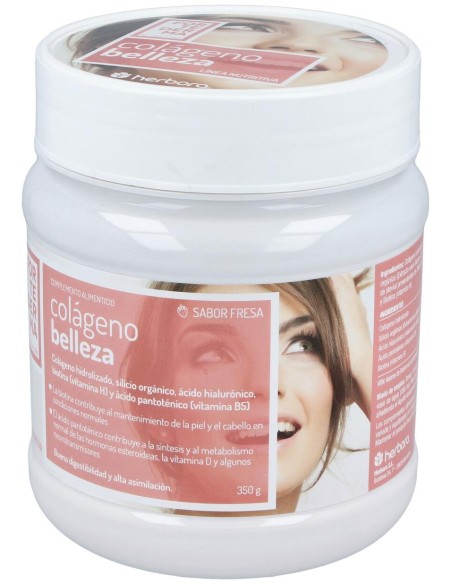 Herbora Colageno Belleza Sabor Fresa 350G